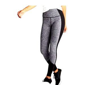 Lucy Activewear Show Up Tights Gray/Black Size Small